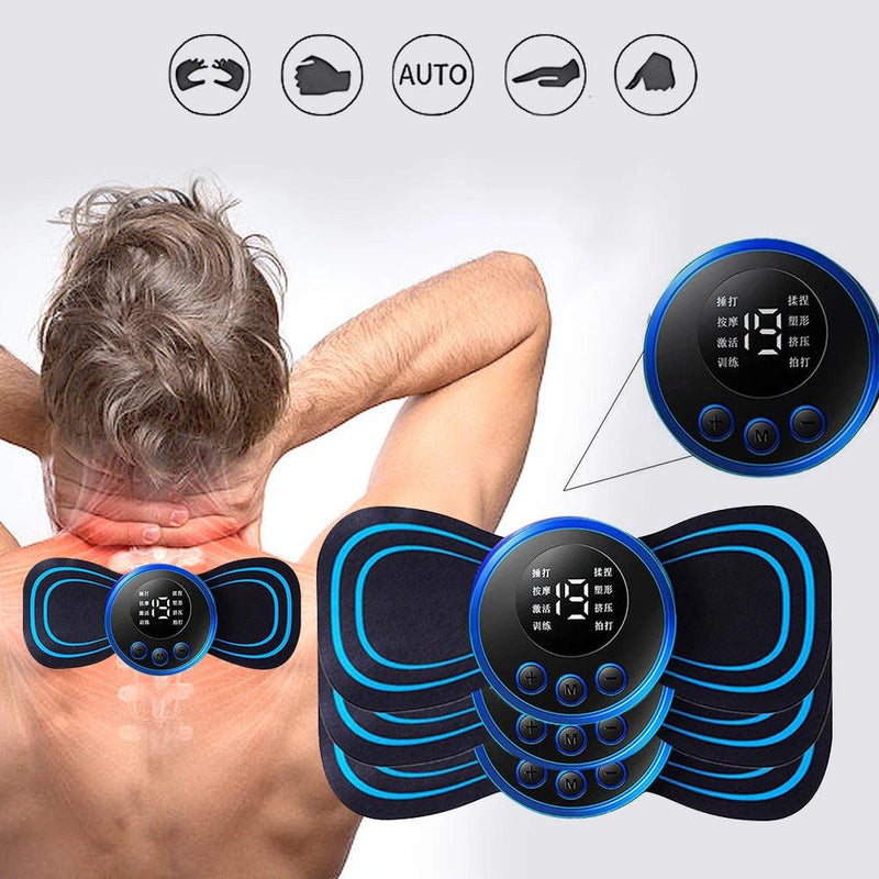 MINI MASSAGEADOR ELÉTRICO PORTÁTIL. EXCELENTE PARA ALÍVIO DA DOR MUSCULAR