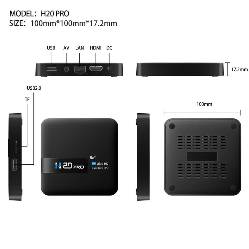 TV BOX INTELIGENTE ANDROID, 4K 6K 3D, WIFI 1080P