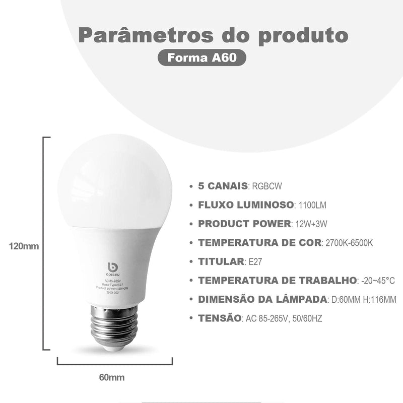 ALEXA INTELIGENTE, ORIGINAL, AUTOMAÇÃO PARA CASA INTELIGENTE, LÂMPADA INTELIGENTE