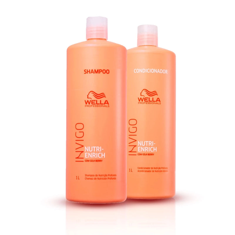 KIT SHAMPOO E CONDICIONADOR 1 L - NUTRI ENRICH - WELLA