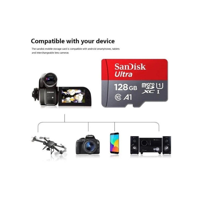 CARTÃO DE MEMÓRIA SANDISK ULTRA A1 8gb / 16gb / 32gb / 64gb/ 128gb /256gb/ 512gb