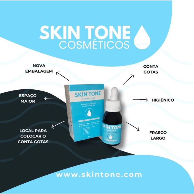 SKIN TONE CLAREIA E REMOVE MELASMA E MANCHAS ESCURAS