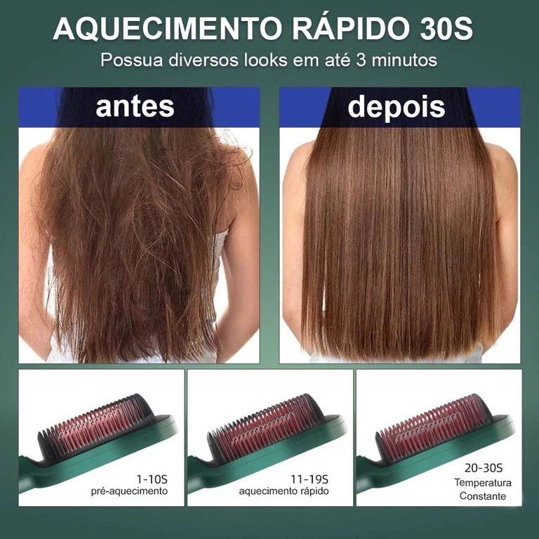 ESCOVA ALISADORA 5 EM 1 - ALISA, HIDRATA, MODELA, ALINHA E ANTI-FRIZZ